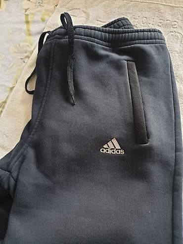 мужские спортивные брюки: СПОРТИВНЫЕ ШТАНЫ "теплые ADIDAS" в хорошем состоянии только нету — 1