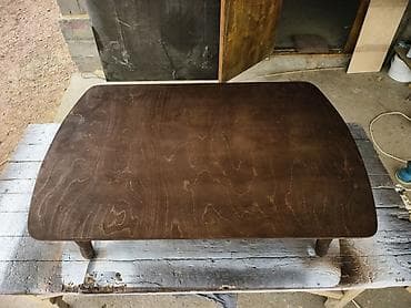 исфана мебел: Журналдык үстөлү, Жаңы, Тик бурчтуу, Бүктөө, түсү - Күрөң — 3