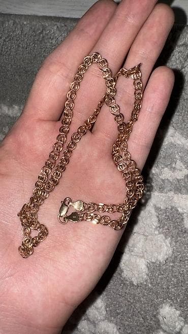 Красное золото (Россия) цепочка на шею 6 грамм, средняя длинна, 585