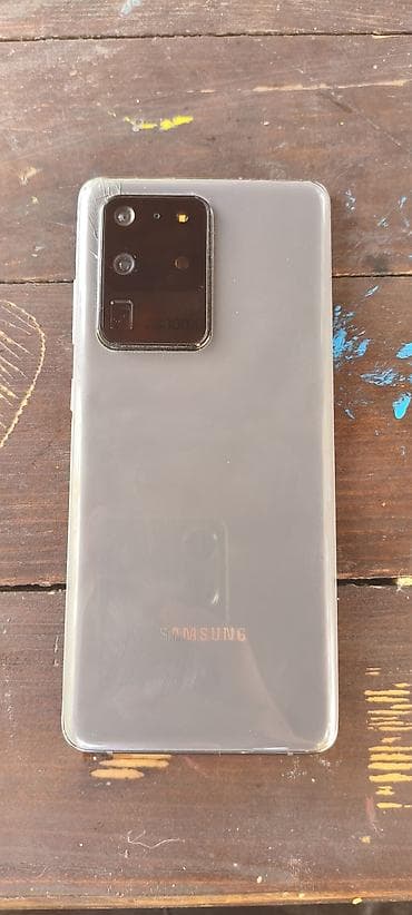 Техника и электроника: Samsung Galaxy S20 Ultra, Б/у, цвет - Серый — 1