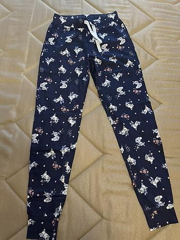 Личные вещи: Женские джоггеры/домашние брюки с принтом - Цвет: тёмно‑синий (navy) — 1
