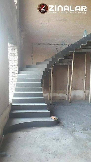 Бетонная лестница Для дома, Бесплатный замер, Форма лестницы: Винтовая, Стиль: Хайтек — 5