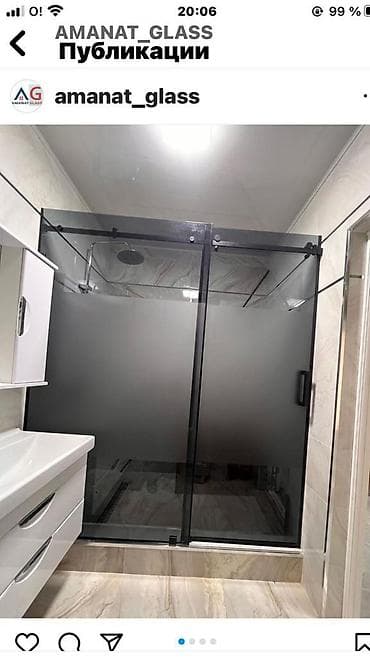 зеркало оптом: Душевая кабина Квадрат, Размер: 2 x 1 см, Высота поддона: 1 см,Покрытие: Прозрачный — 7