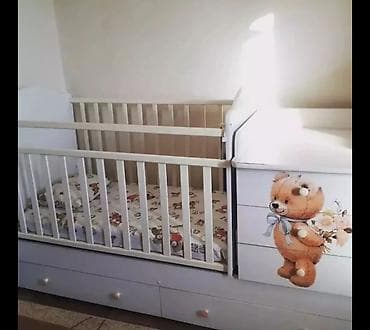 Детская кровать трансформер, Другой тип, цвет - Белый