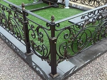 ограды и памятники: Оградка на могилу Оградка кованная Оградка металлическая Ограждения — 7