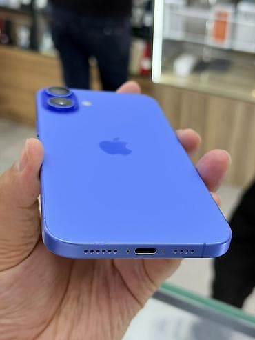 бу телефоны в бишкеке айфон: IPhone 16 Plus, Б/у, 256 ГБ, Синий, Защитное стекло, Чехол, 94 % — 4