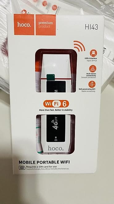 HOCO HI43 — 4G Wi-Fi 6 модем для автомобиля и поездок ! Поддержка