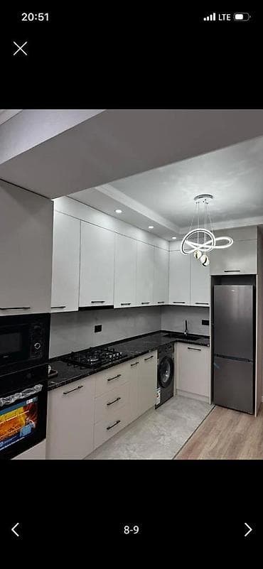 Квартиры: 1 комната, 40 м², Ак-Орго ж/м Элитка, 4 этаж, Свежий ремонт — 5