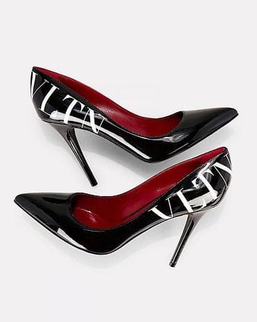 Туфли, 38.5, Valentino, Б/у, цвет - Черный, Бесплатная доставка, Самовывоз, Платная доставка