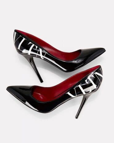 туфли валентино оригинал: Туфли, 38.5, Valentino, Б/у, цвет - Черный, Самовывоз, Бесплатная доставка, Платная доставка — 1