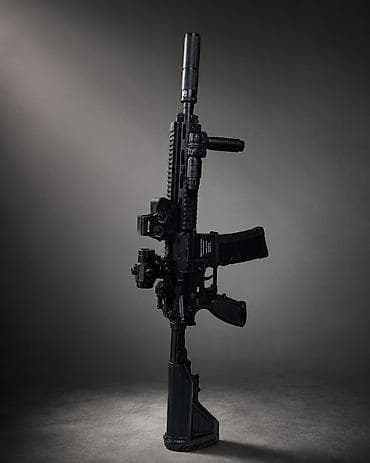 HK416D Орбизган, орбизный автомат - полный размер, полный обвес