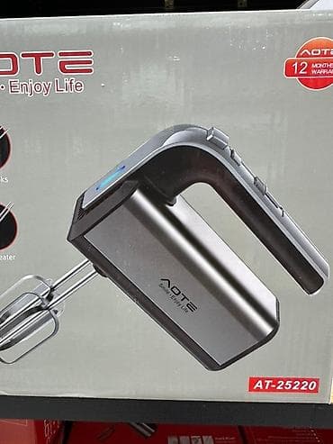 jack a2s: Ручной миксер AOTE в корпусе серебристого цвета с черными вставками — 1