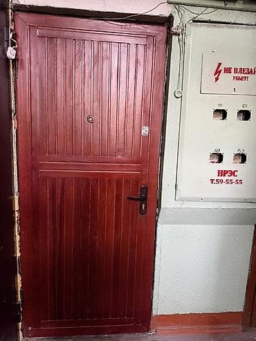 Двери для домов и квартир, Металлическая, Одностворчатая, Правосторонняя, цвет - Коричневый