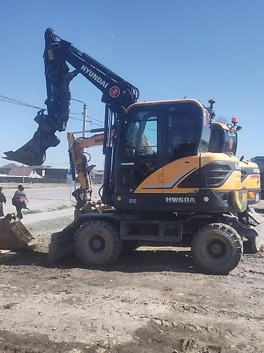 цилиндр экскаватор: Экскаватор, Hyundai, Колесный — 1