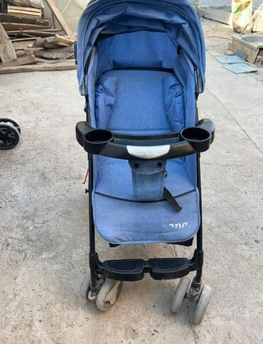 подставка для второго ребенка на коляску: Коляска, цвет - Голубой, Б/у — 4