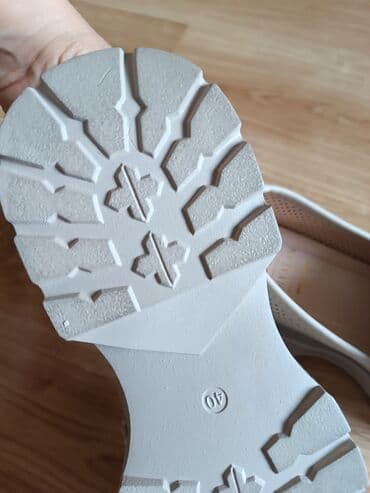 туфли беж цвет: Туфли перфорированные новые, женские,
 не подошёл размер, цвет пудра — 3