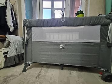 манеж трансформер 3 в 1: Многофункциональная кровать-манеж для новорождённых 5‑в‑1 Coolbaby — 3