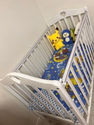 матрасы односпальные бу: Детский кровать в хорошем состоянии 
Токмок с матрасом — 2