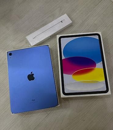 iphone 9 pro: IPad в синем цвете с оригинальной коробкой и Apple Pencil. Планшет — 2