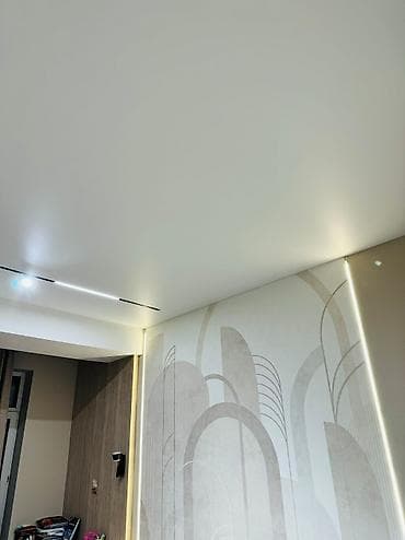 Курулуш жана оңдоо кызматтары: Керме шыптар Жылтырак, Жылтырабаган, 3D потолоктор Кепилдиги, Акысыз консультация, Акысыз ченөө — 6