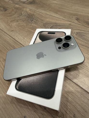 xr чехол: IPhone 15 Pro Max, Колдонулган, 1 ТБ, Natural Titanium, Каптама, Кабель, Куту, 100 % — 9