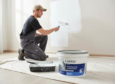 национал краска: Краска Lakra моющаяся латексная, белоснежная, в ведре 14 кг. Подходит — 1