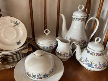 красивые посуды: Фарфор ГДР! Часть чайного сервиза «Diana” Ilmenau. Чайник большой — 9
