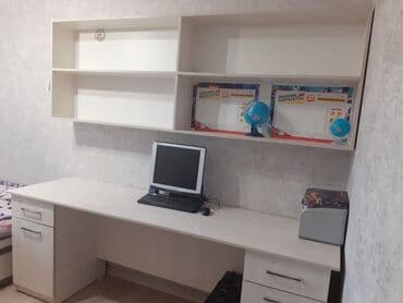 письменные столы для двоих: Рабочая зона для двух учеников. Письменный стол с тумбами по бокам и — 1