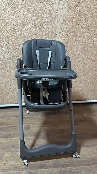 Детский стульчик для кормления SELMAX (серый) цена 2500 - Удобное