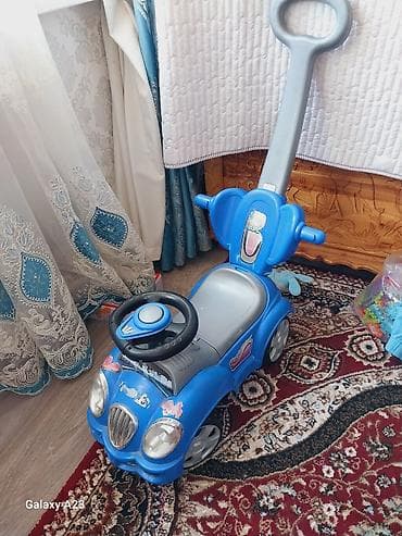 детский веломобиль: Детская машинка-каталка с родительской ручкой - Тип: каталка без — 2