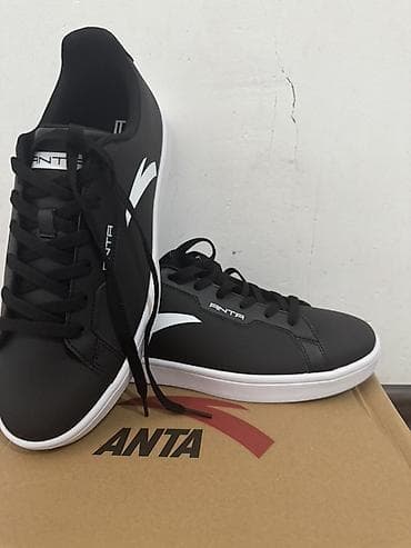 анта anta: Кеды ANTA, черные с белой подошвой и логотипом. - Лаконичный дизайн — 3