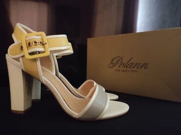 брендовая куртка: Босоножки, 40, Polann, Новый, цвет - Белый, Платная доставка — 3