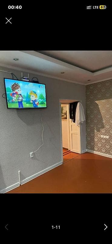снимать квартиру в бишкеке: 42 м², 3 комнаты, Кондиционер — 2