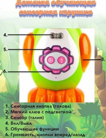 купить говорящий кактус: Игрушка интерактивная Умный попугай Play Smart Развивающая — 6