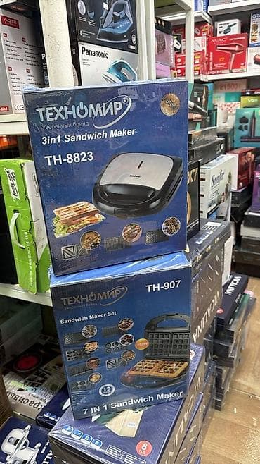 продаю вафельницу: Сэндвичницы Техномир + двухсекционная стиральная машина Artel 1) — 1