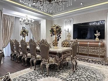 osh flat: 4 комнаты, 222 м², Старый аэропорт Элитка, 6 этаж, Евроремонт — 5