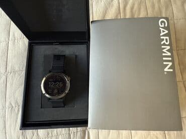 Часы Garmin fenix 6 pro solar titanium С оригинальным новым ремешком