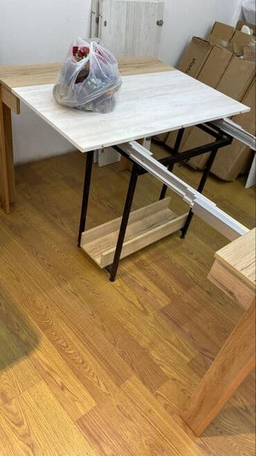 раздвижной обеденный стол: Стол трансформер длина 48 см - 3 метра ширина 1 метр высота 76,5 см — 2