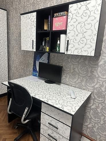 шкафы бишкек: Детский/подростковый мебельный комплект в едином стиле (белый с серым — 3