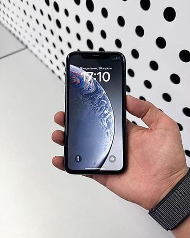xs mac: IPhone Xr, Б/у, 64 ГБ, Черный, Защитное стекло, Чехол, 73 % — 1