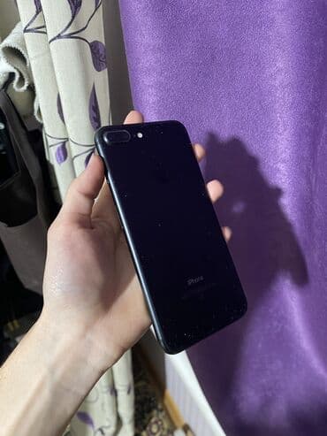 бушные телефоны: IPhone 7 Plus, Б/у, 128 ГБ, Jet Black, Чехол, Кабель, 100 % — 1