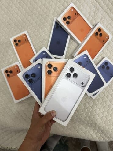 мобильные телефоны айфоны: IPhone 17 Pro, Новый, 256 ГБ, Оранжевый, Коробка, Кабель, 100 % — 4