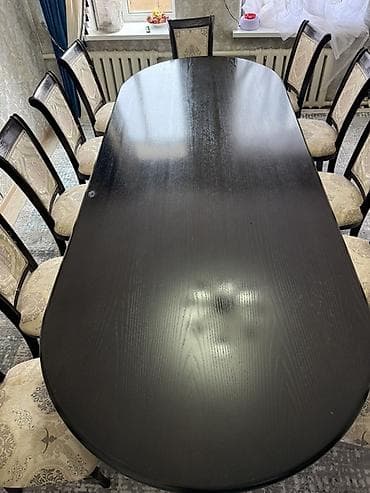 Балдар эмереги: Конок бөлмөсү үчүн үстөл жана отургуч, Колдонулган, Өзү алып кетүү, түсү - Күрөң — 4