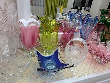 table lamp: Наборы декоративного стекла: кувшины с стаканами и вазы - Набор 1 — 6