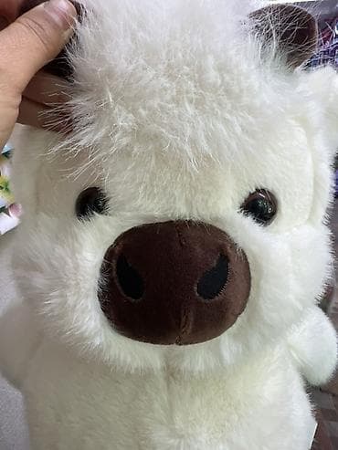 перьевая подушка: Мягкая игрушка «Белый поросёнок» - Милый плюшевый поросёнок белого — 2