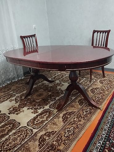 кухонный бувет: Стол для зала, Раскладной, Овальная — 1