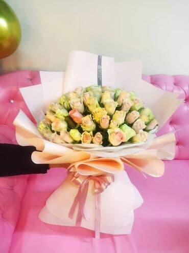 розы цветы: 101 и 51 роза готовый букет 🌹акция акция‼️‼️‼️ — 11