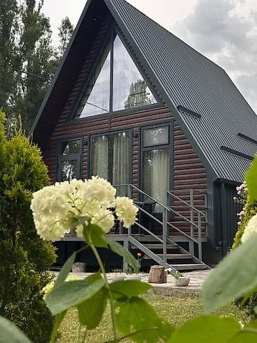 бишкек киргизия 1: Устали от жары и городских пробок? 🌿 A-frame коттеджи в селе — 9