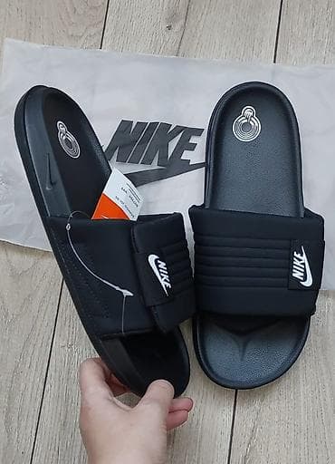 lining шлепки: Мужские сандалии, 44, Nike, Новый, цвет - Черный, Самовывоз — 1