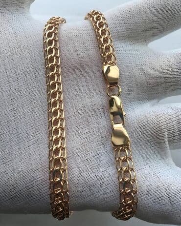 продаю золотую цепочку: Цепь для бензопилы, Проба 585, Унисекс, Новый, Ручная работа — 1